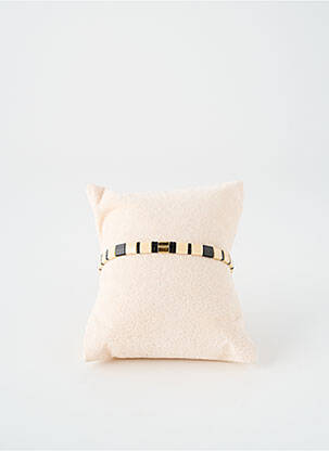Bracelet fermeture elastique beige TATA GISELE femme