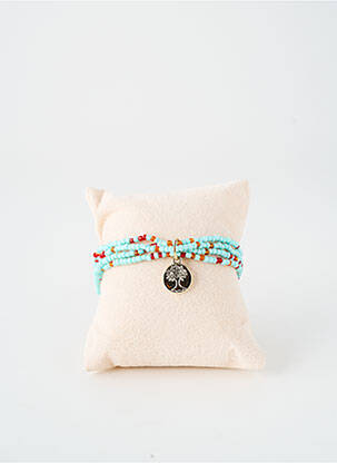Bracelet ornement perles bleu TATA GISELE femme