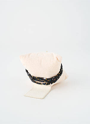 Bracelet fermeture elastique noir TATA GISELE femme