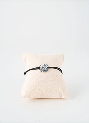 Bracelet matériaux argent noir TATA GISELE femme