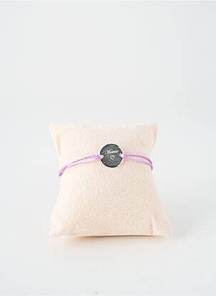 Bracelet matériaux argent violet TATA GISELE femme