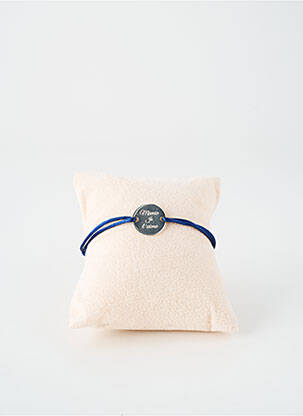 Bracelet matériaux argent bleu TATA GISELE femme