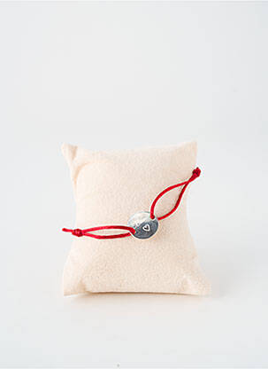 Bracelet matériaux argent rouge TATA GISELE femme