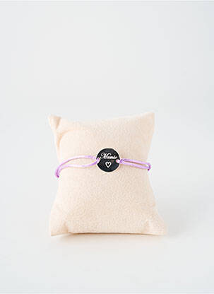 Bracelet matériaux argent violet TATA GISELE femme