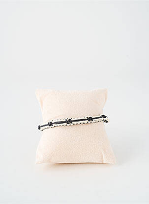 Bracelet fermeture boucle déployante noir TATA GISELE femme