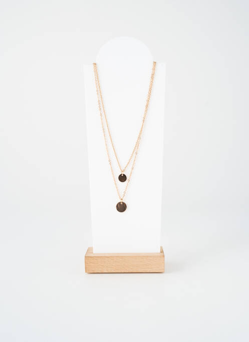 Collier fermeture fermoir mousqueton rose TATA GISELE femme