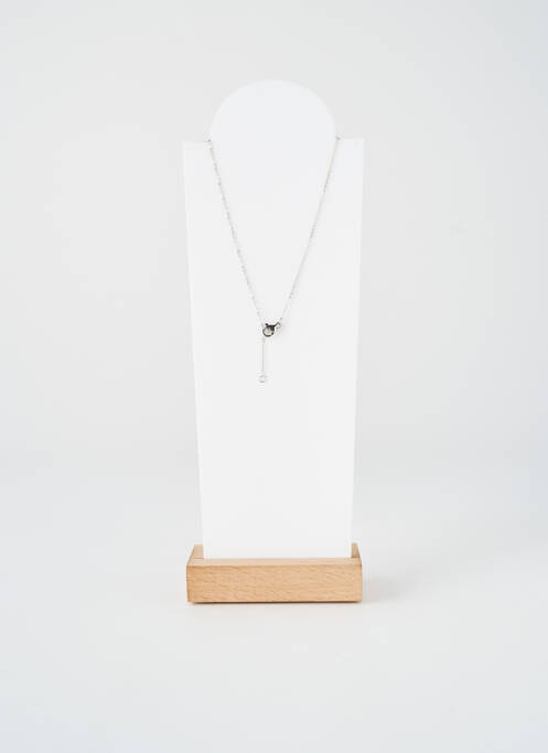 Collier fermeture fermoir mousqueton argent TATA GISELE femme