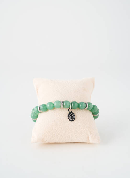 Bracelet ornement perles vert TATA GISELE homme