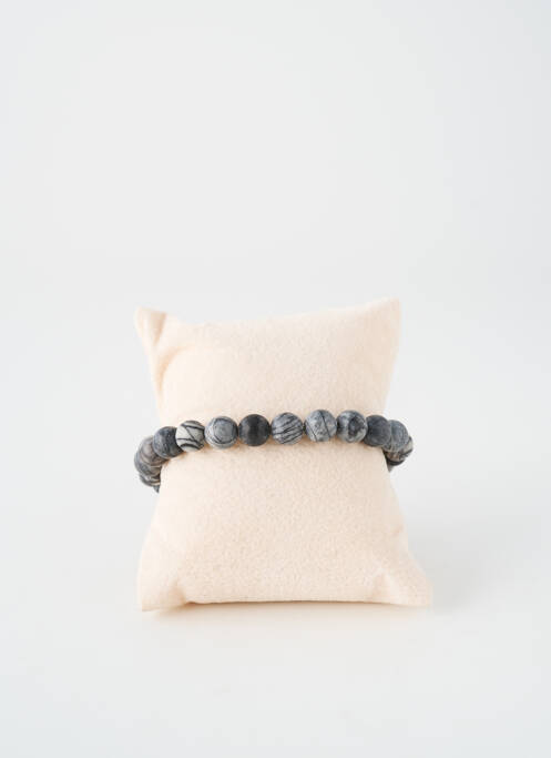 Bracelet ornement pierre gris TATA GISELE homme