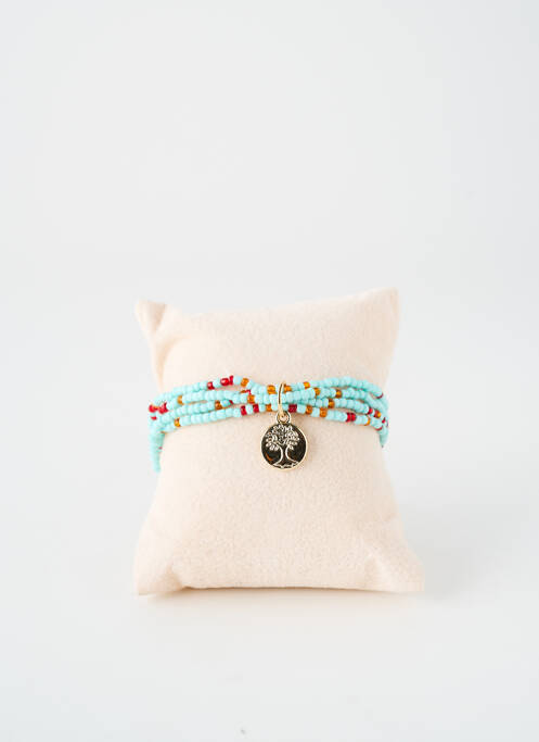 Bracelet ornement perles bleu TATA GISELE femme