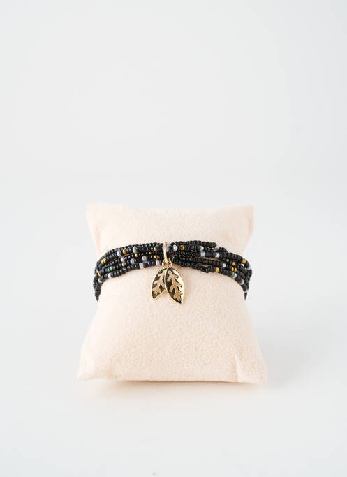 Bracelet ornement perles noir TATA GISELE femme