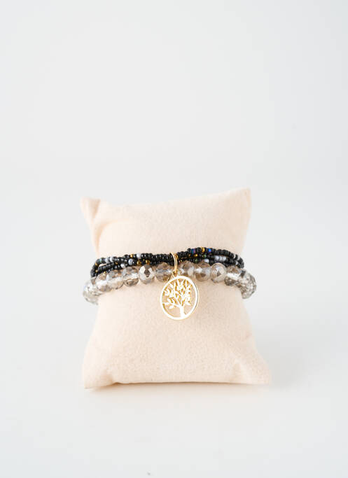 Bracelet ornement perles noir TATA GISELE femme