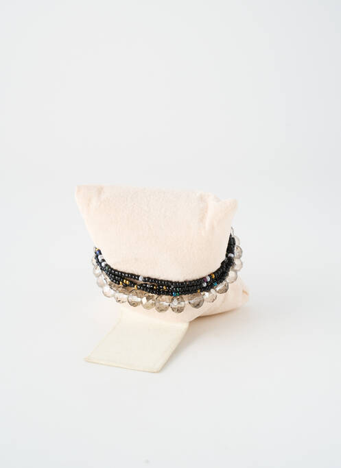 Bracelet ornement perles noir TATA GISELE femme