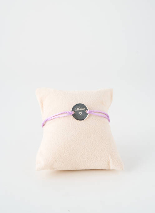 Bracelet matériaux argent violet TATA GISELE femme