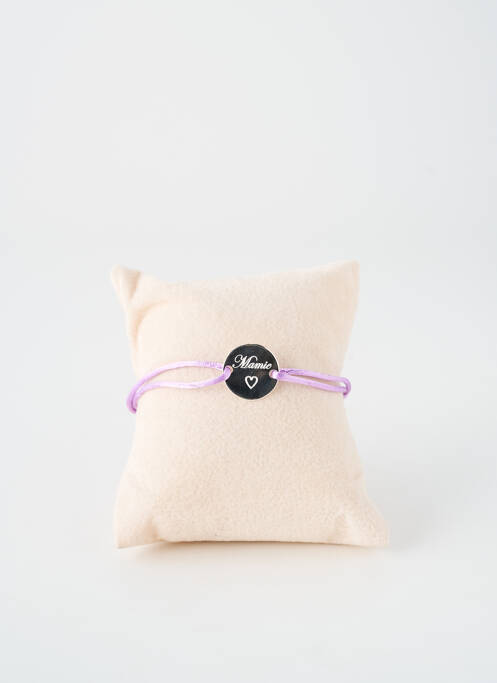 Bracelet matériaux argent violet TATA GISELE femme