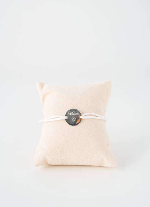Bracelet matériaux argent blanc TATA GISELE femme