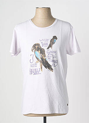 T-shirt coupe droite manches courtes violet SCOTCH & SODA homme