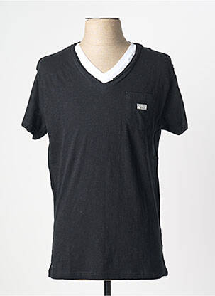 T-shirt coupe droite manches courtes noir DEELUXE homme