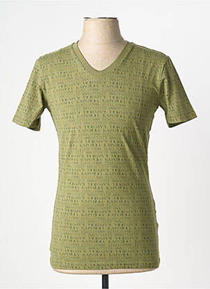 T-shirt coupe cintrée manches courtes vert KAPORAL homme