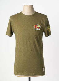 T-shirt broderie manches courtes vert KILIWATCH homme