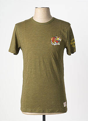 T-shirt broderie manches courtes vert KILIWATCH homme