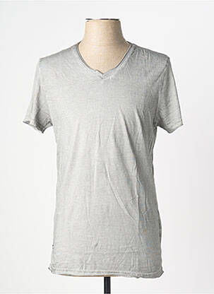 T-shirt coupe cintrée manches courtes gris DEELUXE homme