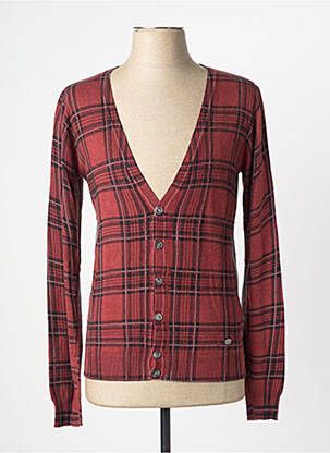 Gilet manches longues col v rouge GAUDI homme