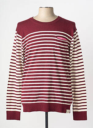 Pull col rond manches longues rouge SCOTCH & SODA homme