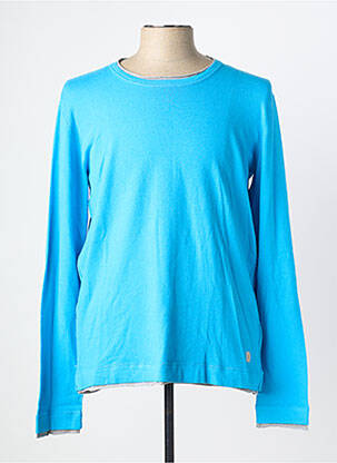 Pull col rond manches longues bleu GAUDI homme
