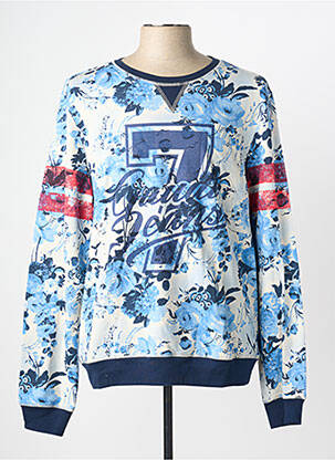 Pull col rond manches longues bleu GAUDI homme