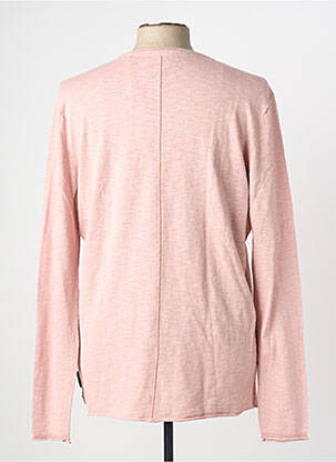 Pull col v manches longues rose KAPORAL homme