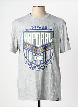 T-shirt coupe droite manches courtes gris KAPORAL homme