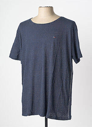 T-shirt coupe droite manches courtes bleu TOMMY HILFIGER homme
