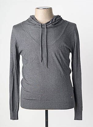 Pull col rond manches longues gris GAUDI homme
