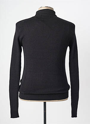 Pull manches longues manches longues noir DEELUXE homme