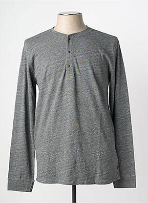 Pull col rond manches longues gris SCOTCH & SODA homme