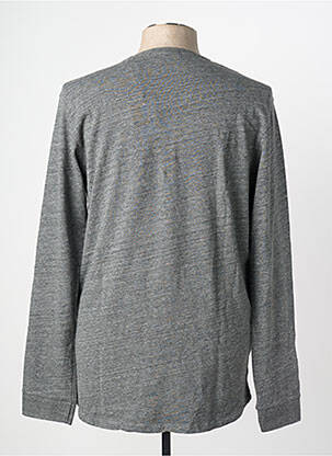 Pull col rond manches longues gris SCOTCH & SODA homme