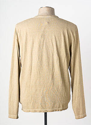Pull col rond manches longues beige MCS homme
