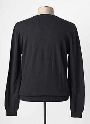 Pull col v manches longues noir KAPORAL homme