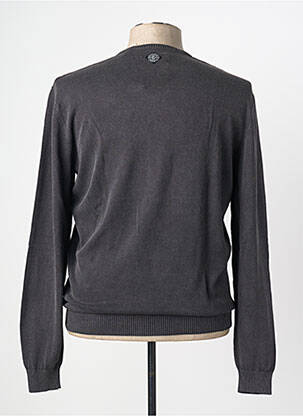 Pull col v manches longues gris KAPORAL homme