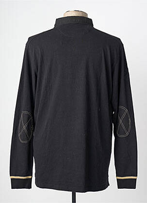Polo manches longues manches longues noir CLASSIC ALL BLACKS homme