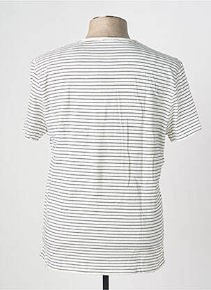 T-shirt coupe cintrée manches courtes blanc DEELUXE homme