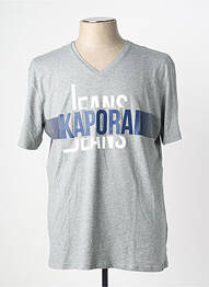 T-shirt coupe droite manches courtes gris KAPORAL homme