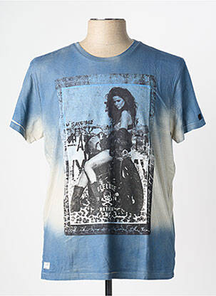 T-shirt bleu DEELUXE homme