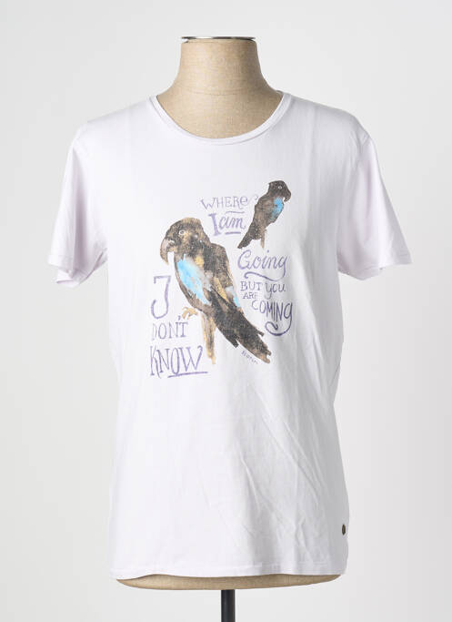 T-shirt coupe droite manches courtes violet SCOTCH & SODA homme