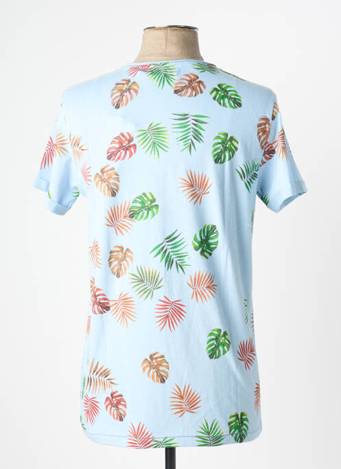 T-shirt coupe cintrée manches courtes bleu DEELUXE homme