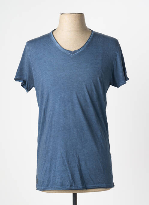 T-shirt coupe cintrée manches courtes bleu DEELUXE homme