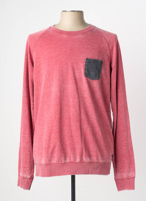 Sweat-shirt manches longues manches longues rose DEELUXE74 homme