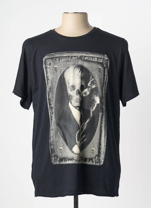 T-shirt coupe droite manches courtes noir DEELUXE homme