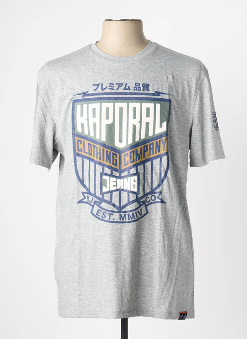 T-shirt coupe droite manches courtes gris KAPORAL homme